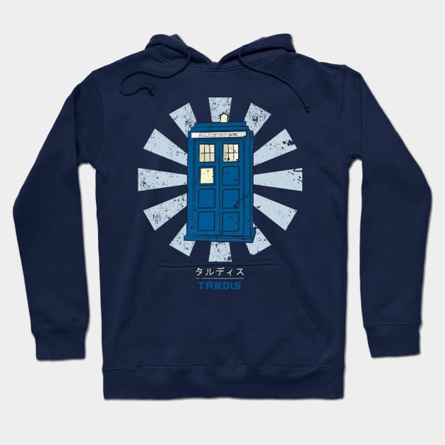 Dr Who Tardis Retro Japanese Hoodie by Nova5